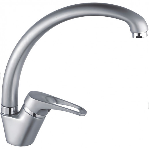 Однорычажный смеситель для кухни Haiba HB4113-1 с поворотным изливом (латунь) хром