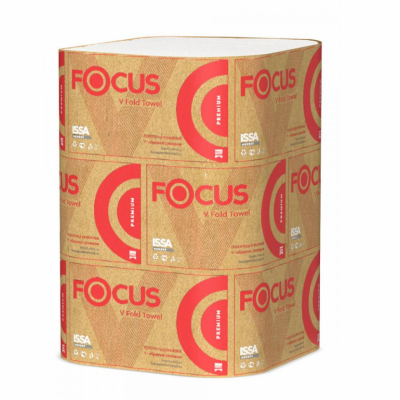 Полотенца Focus Premium V сложения 2 слоя 23х20.5 см, 200 листов