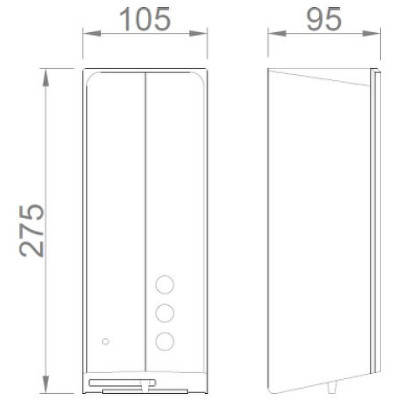 Диспенсер для жидкого мыла Nofer White 03040.W Белый