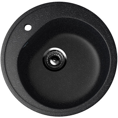 Кухонная мойка Ulgran Classic U-101-302 круглая 500х500х180 одна чаша песочная