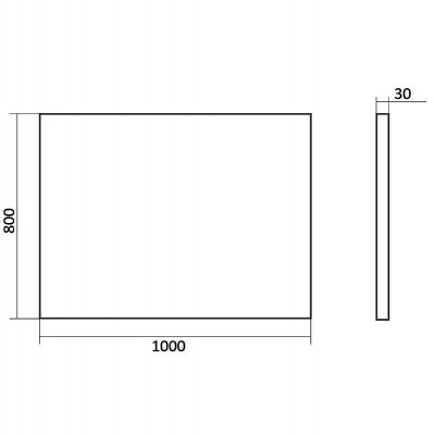 Зеркало для ванной Orange Nature 100 ON-100ZE с подсветкой с сенсорным выключателем