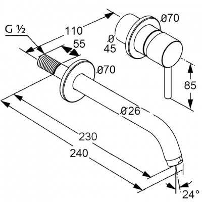 Kludi Bozz 382450576 смеситель для умывальника, хром