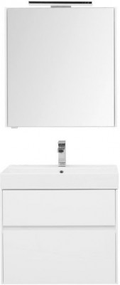 Мебель для ванной Aquanet Бруклин 70 белый напольная/подвесная (00207804)