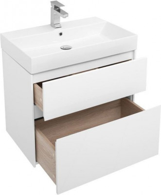 Мебель для ванной Aquanet Бруклин 70 белый напольная/подвесная (00207804)