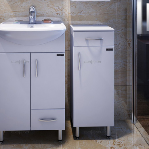 Тумба напольная СаНта "ТН-300" с 1 ящ., белая