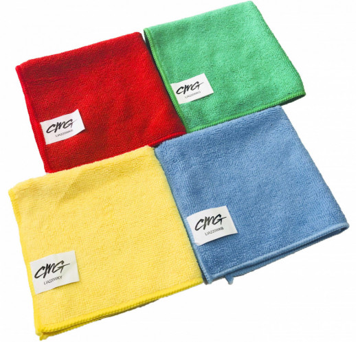 Warp-knitting Салфетка из микрофибры универсальная 30х30см, Плотность 220гр/м., жёлтая