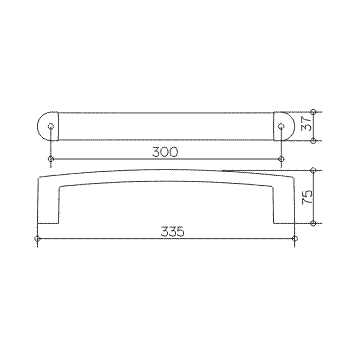 Поручень для ванной Keuco Elegance New 11607010000, хром