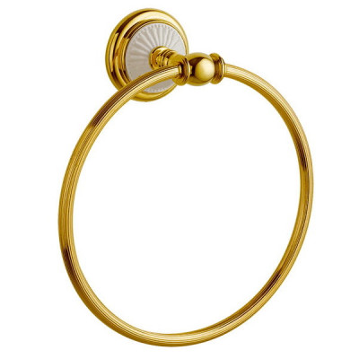 Boheme PALAZZO 10105 полотенцедержатель-кольцо, золото/белый