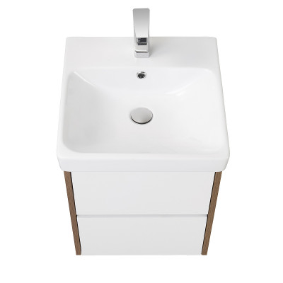 Тумба под раковину Aquaton Сканди 45 1A251601SDZ90 подвесная белый дуб рустикальный