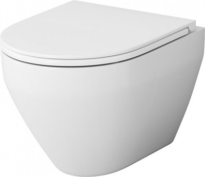 Комплект унитаза AM.PM Spirit FlashClean C701700WH+C707857WH с инсталляцией Tece Base 9400413 сиденье микролифт и Белой клавишей смыва