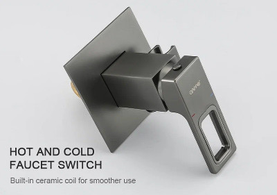 Гигиенический душ со смесителем Gappo G17-9 G7217-9 оружейная сталь