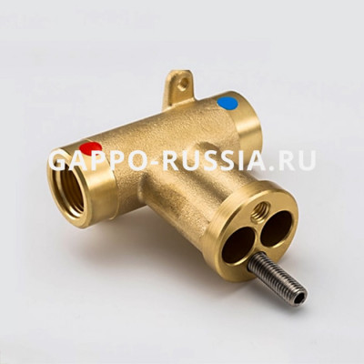Смеситель с гигиеническим душем Gappo кнопочный черный (G7288-6)