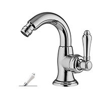 Nicolazzi Cinquanta 3455 CR 76C смеситель для биде с д/к, хром/ручка P.Mont Blanc
