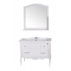 ASB-Woodline Модерн 105 комплект мебели, белый (патина серебро) массив ясеня  (1124601)