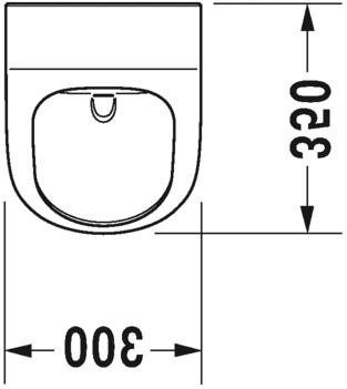 Писсуар Duravit ME By Starck 2809300000 подвод воды сзади