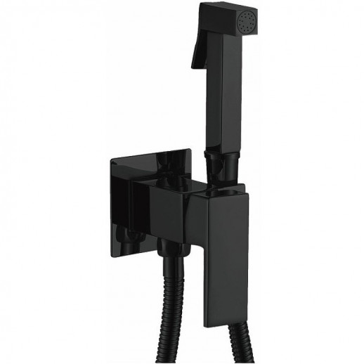 Гигиенический душ со смесителем Haiba HB5512-7 (латунь) черный