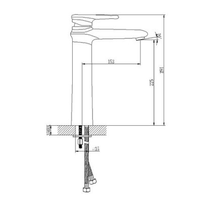 Lemark Status LM4409C смеситель для умывальника, хром