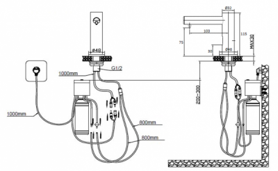 Диспенсер для жидкого мыла Nofer 03114.B Хром