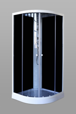 Душевая кабина Parly Classic Эконом EC93 90х90х215см, сектор, черный