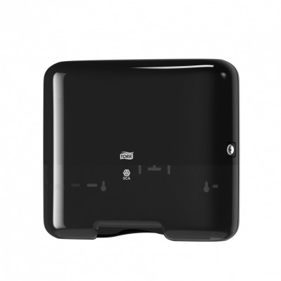 Tork мини-диспенсер для листовых полотенец Singlefold сложения ZZ и C, чёрный