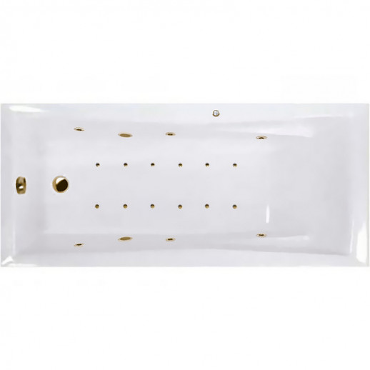 Ванна акриловая Excellent Palace 180x80 WAEX.PAL18.RELAX.BR с гидромассажем прямоугольная