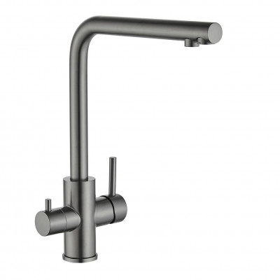 Смеситель для кухни с подключением к фильтру Fmark FS0962Q, графит