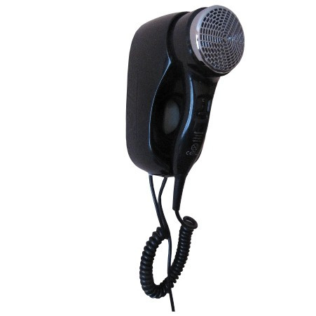 Ksitex F-1400 BC настенный фен для волос, черный