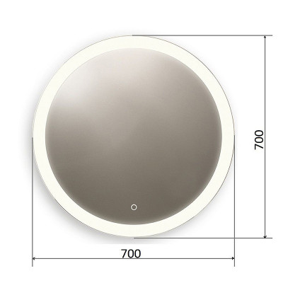 Зеркало для ванной Orange Sun 70 OS-70ZE с подсветкой с сенсорным выключателем