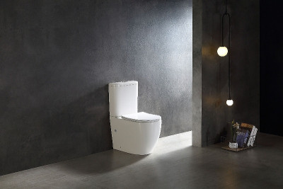 Унитаз напольный компакт SantiLine SL-5026 белый с бачком микролифт