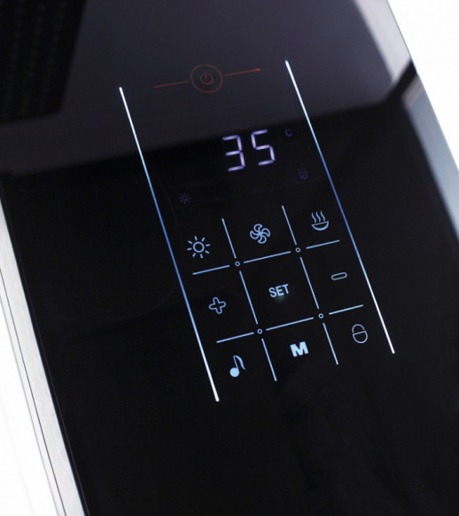 Душевая кабина Orans SR-89101RS черная, с баней