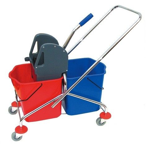 Ksitex 028AK тележка уборочная 2х-ведёрная (2*25 л)