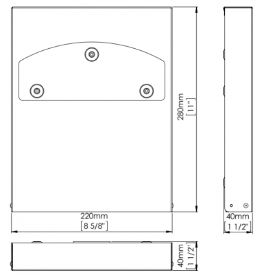 Диспенсер для одноразовых сидений Mediclinics DCA100CS, настенный, нержавеющая сталь, матовая поверхность, вместимость: 250 шт.