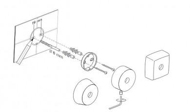 Держатель фена FBS Vizovice VIZ 080, хром
