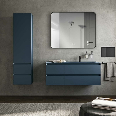 Зеркало в ванную Vincea 100 VLM-3VC100B-2 с подсветкой черное с сенсорным выключателем с подогревом и диммером