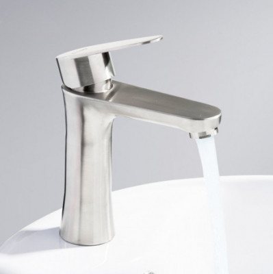 Смеситель Frap для раковины однорычажный стационарный сатин (F1048)