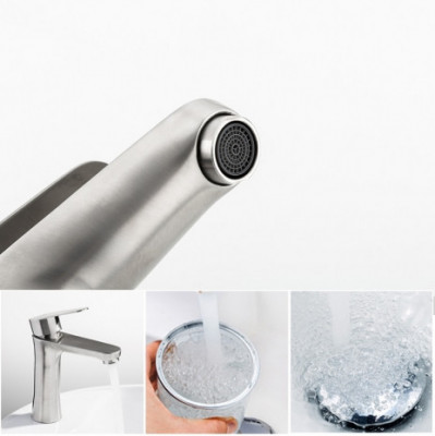 Смеситель Frap для раковины однорычажный стационарный сатин (F1048)