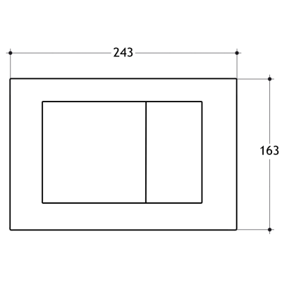 MIGLIORE Ricambi 20462 клавиша для смыва двойная, хром