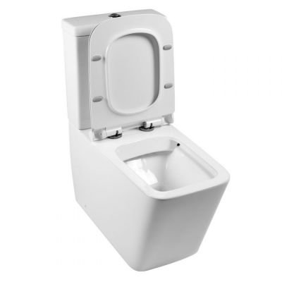 Унитаз напольный BOGNERSAN BR-2201 безободковый с сиденьем (микролифт), белый