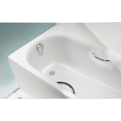Ванна стальная Kaldewei Saniform Plus Star 336 170х75 133600013001 с покрытием Easy-clean с отверстиями под ручки прямоугольная