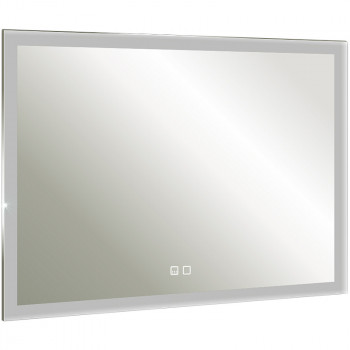 Зеркало в ванную Silver Mirrors Гуверт 100 LED-00002369 с подсветкой с подогревом с сенсорным выкл, диммером и часами