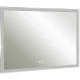 Зеркало в ванную Silver Mirrors Гуверт 100 LED-00002369 с подсветкой с подогревом с сенсорным выкл, диммером и часами  (LED-00002369)