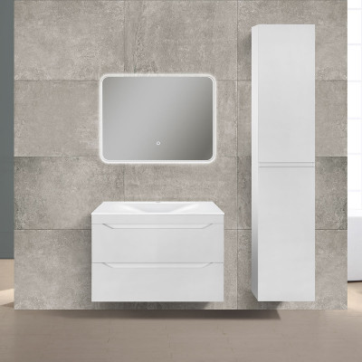 Тумба под раковину Vincea Fine 800 подвесная 2 ящика soft close, G.White VMC-2F800GW