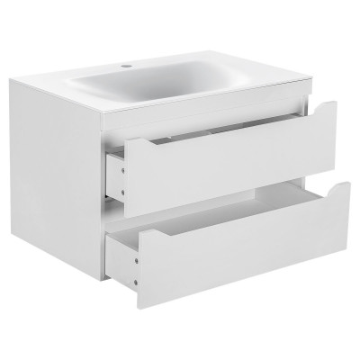 Тумба под раковину Vincea Fine 800 подвесная 2 ящика soft close, G.White VMC-2F800GW