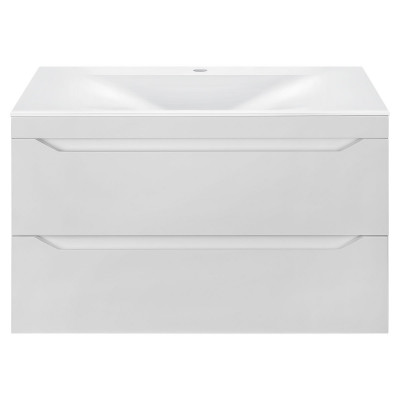 Тумба под раковину Vincea Fine 800 подвесная 2 ящика soft close, G.White VMC-2F800GW