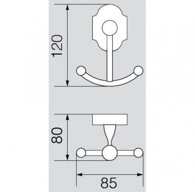 Veragio Stanford Bronzo VR.STD-7733.BR крючок, бронза