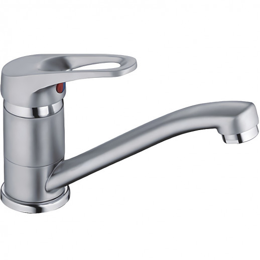 Однорычажный смеситель для раковины Haiba HHB4513-1 с поворотным изливом (латунь) хром