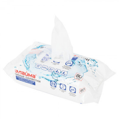 Салфетки влажные 80 шт., LAIMA/ЛАЙМА, универсальные, очищающие, для всей семьи, 128080