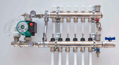 Узел ProFactor PF MB 840 насосно-смесительный. С термостатической стабилизацией. Для коллекторных систем