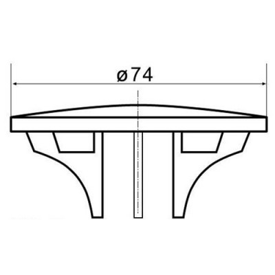 Sanit 02.567.D2..0000br декоративная крышка для сифона для поддона 821/50F, бронза