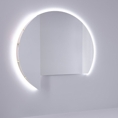 Зеркало в ванную Jorno Solis New 106 SolN.02.106/W/JR с подсветкой с бесконтактным выкл округлое